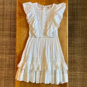 Rebecca Taylor Lace-Trim-A-Line Dress